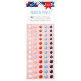 American Crafts Flags and Frills Enamel Stickers (34030319) (OUTLET)