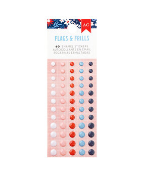 American Crafts Flags and Frills Enamel Stickers (34030319) (OUTLET)