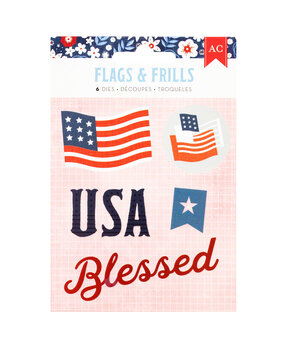 American Crafts Flags and Frills Dies (34030324) (OUTLET)