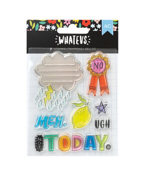 American Crafts Whatevs Stamps Acrylic (7pcs) (34030596) (OUTLET)