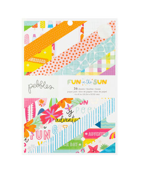 American Crafts Pebbles Fun in the Sun 6x8 Inch Paper Pad (34030653) (OUTLET) American Crafts Pebbles Fun in the Sun 6x8 Inch Paper Pad (34030653) (OUTLET)