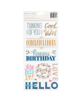 American Crafts Pink Paislee Joyful Notes Thickers Phrase (34030803) (OUTLET) American Crafts Pink Paislee Joyful Notes Thickers Phrase (34030803) (OUTLET)