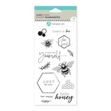 American Crafts Hampton Art Clear Stamps Hello Honey (14pcs) (SC1012-HL) (OUTLET)