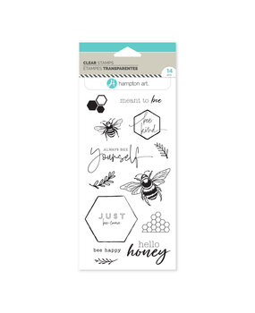 American Crafts Hampton Art Clear Stamps Hello Honey (14pcs) (SC1012-HL) (OUTLET) American Crafts Hampton Art Clear Stamps Hello Honey (14pcs) (SC1012-HL) (OUTLET)