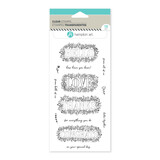 American Crafts Hampton Art Clear Stamps Botanical Sentiments (13pcs) (SC1038-HL) (OUTLET)