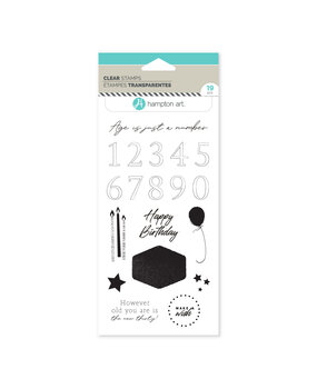 American Crafts Hampton Art Clear Stamps Age is Just a Number (19pcs) (SC1042-HL) (OUTLET) American Crafts Hampton Art Clear Stamps Age is Just a Number (19pcs) (SC1042-HL) (OUTLET)