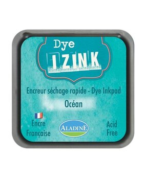 Aladine Inkpad Izink Dye Turquoise Ocean (19262) (OUTLET)
