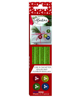 Aladine Wax Stick Glitter Green (4pcs) (72455) (OUTLET)