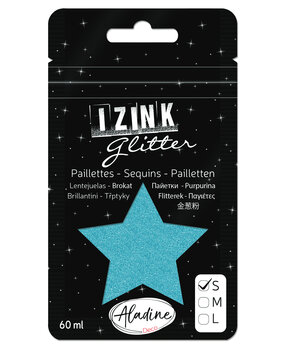 Aladine Izink Glitter Bleu Ciel (S/60ml) (80954) (OUTLET)