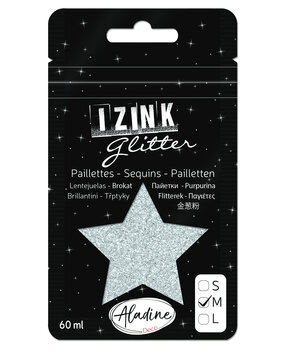 Aladine Izink Glitter Argente 1 (M/60ml) (80968) (OUTLET)