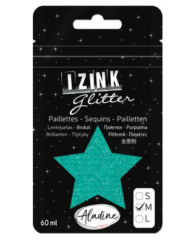 Aladine Izink Glitter Turquoise 1 (M/60ml) (80976) (OUTLET) Aladine Izink Glitter Turquoise 1 (M/60ml) (80976) (OUTLET)