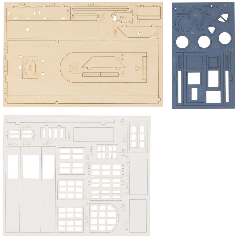 Crafts & Co. DIY Bookshelf Miniature Parisian Alley (3200519)
