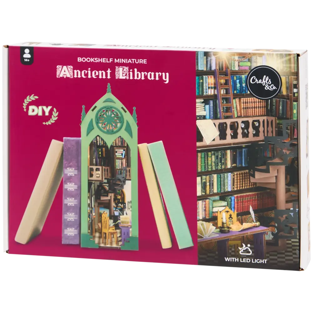 Crafts & Co. DIY Bookshelf Miniature Ancient Library (3200519) Crafts & Co. DIY Bookshelf Miniature Ancient Library (3200519)