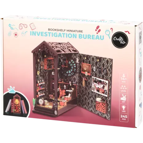 Crafts & Co. DIY Bookshelf Miniature Investigation Bureau (3206047)