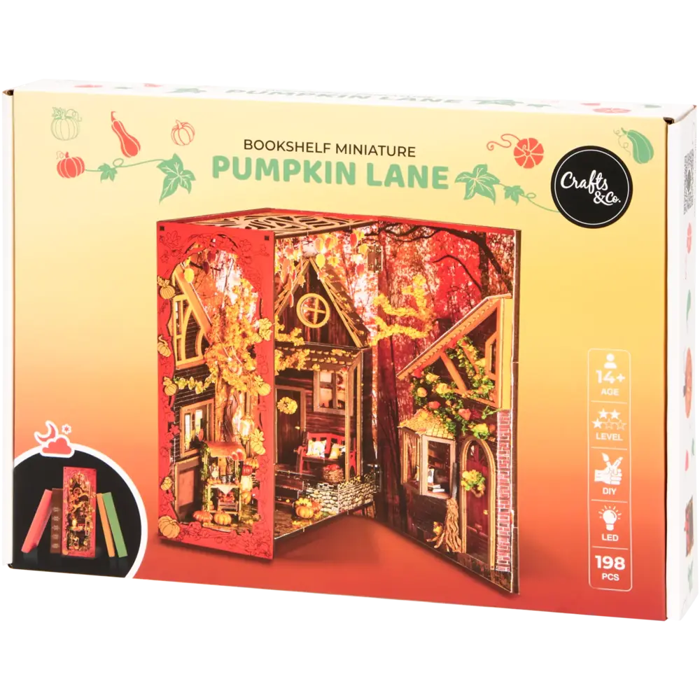 Crafts & Co. DIY Bookshelf Miniature Pumpkin Lane (3206047)
