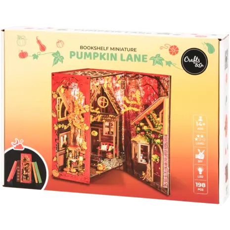 Crafts & Co. DIY Bookshelf Miniature Pumpkin Lane (3206047)