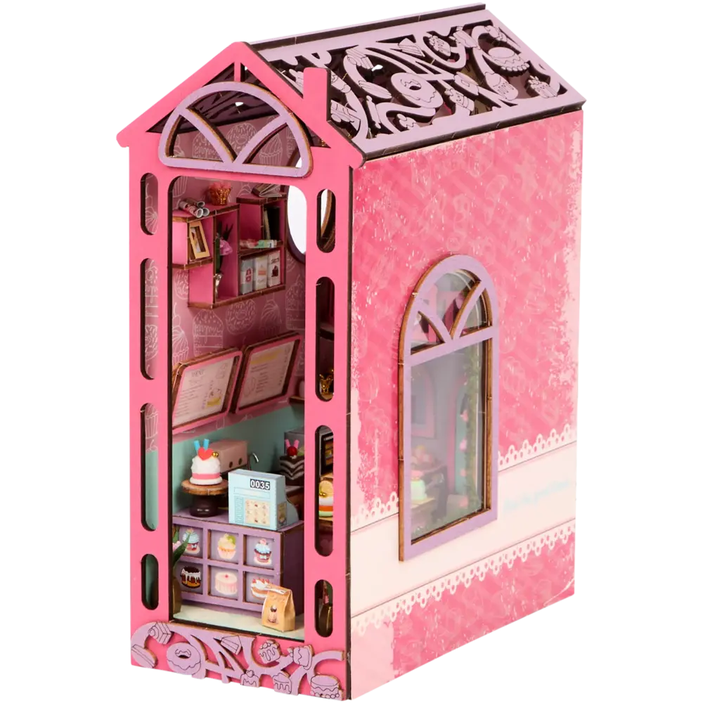 Crafts & Co. DIY Bookshelf Miniature Tiny Treats Cakery (3206047)