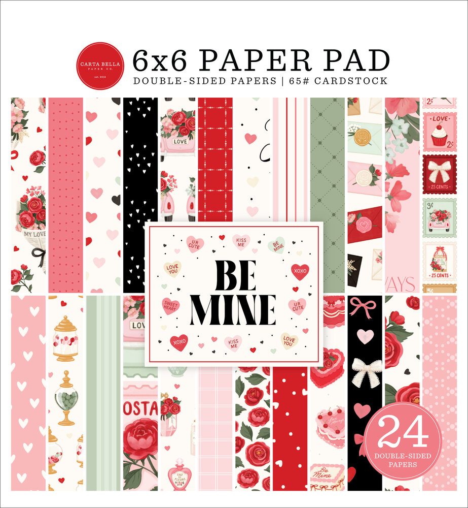 Carta Bella PRE-ORDER Be Mine 6x6 Inch Paper Pad (CBBM477023) Carta Bella PRE-ORDER Be Mine 6x6 Inch Paper Pad (CBBM477023)