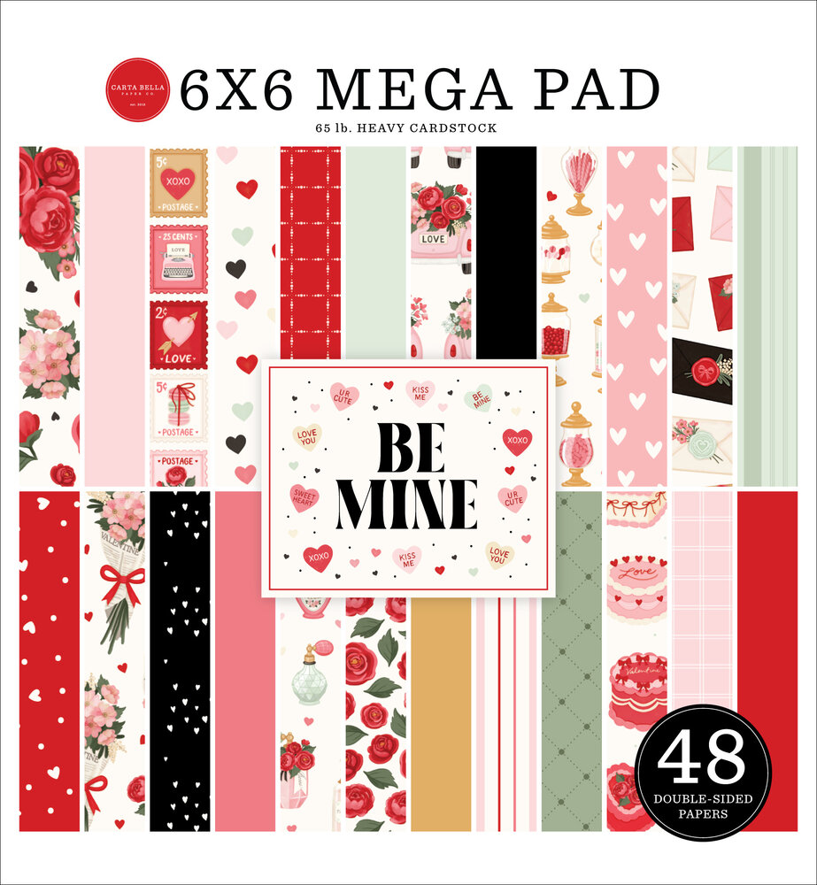 Carta Bella PRE-ORDER Be Mine 6x6 Inch Mega Pad (CBBM477031) Carta Bella PRE-ORDER Be Mine 6x6 Inch Mega Pad (CBBM477031)