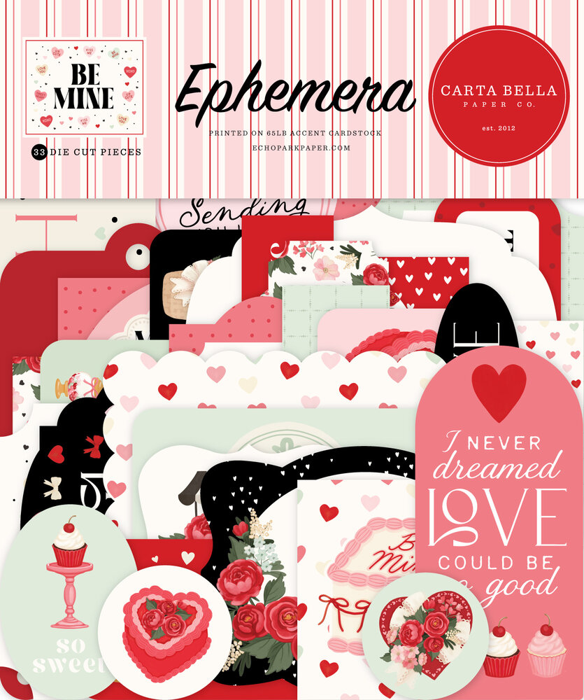 Carta Bella Be Mine Ephemera (CBBM477024)