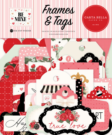 Carta Bella Be Mine Ephemera Frames & Tags (CBBM477025)