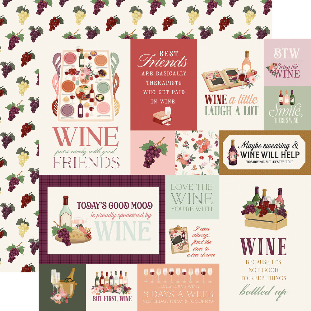 Carta Bella Wine 12x12 Inch Collection Kit (CBW479016)