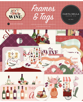 Carta Bella PRE-ORDER Wine Ephemera Frames & Tags (CBW479025) Carta Bella PRE-ORDER Wine Ephemera Frames & Tags (CBW479025)