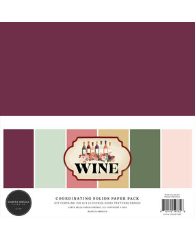 Carta Bella PRE-ORDER Wine 12x12 Inch Coordination Solids Paper Pack (CBW479015) Carta Bella PRE-ORDER Wine 12x12 Inch Coordination Solids Paper Pack (CBW479015)