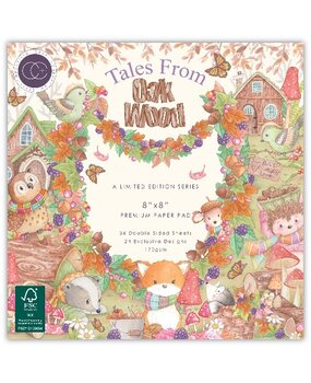 Craft Consortium Tales from Oak Wood 8x8 Inch Premium Paper Pad (CCLPAD001) Craft Consortium Tales from Oak Wood 8x8 Inch Premium Paper Pad (CCLPAD001)