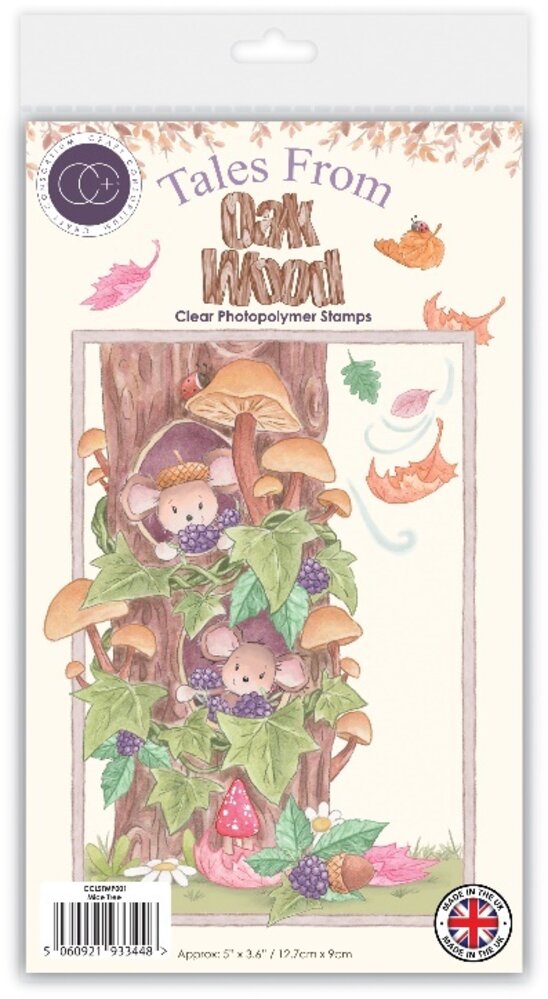 Craft Consortium Tales from Oak Wood A6 Clear Stamp Mice Tree (CCLSTMP001)