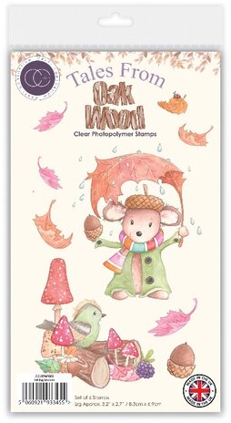 Craft Consortium Tales from Oak Wood A6 Clear Stamp Falling Leaves (CCLSTMP002)