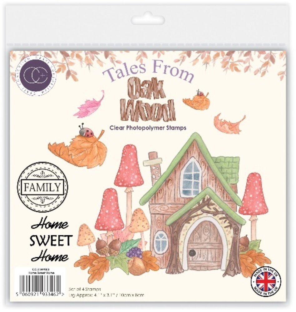 Craft Consortium Tales from Oak Wood A6 Clear Stamp Home Sweet Home (CCLSTMP003)