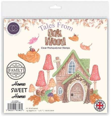 Craft Consortium Tales from Oak Wood A6 Clear Stamp Home Sweet Home (CCLSTMP003)