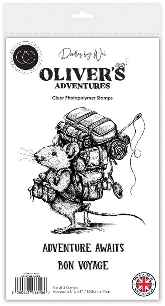 Craft Consortium PRE-ORDER Oliver's Adventures A6 Clear Stamp Adventure Awaits (CCDWSTMP002) Craft Consortium PRE-ORDER Oliver's Adventures A6 Clear Stamp Adventure Awaits (CCDWSTMP002)