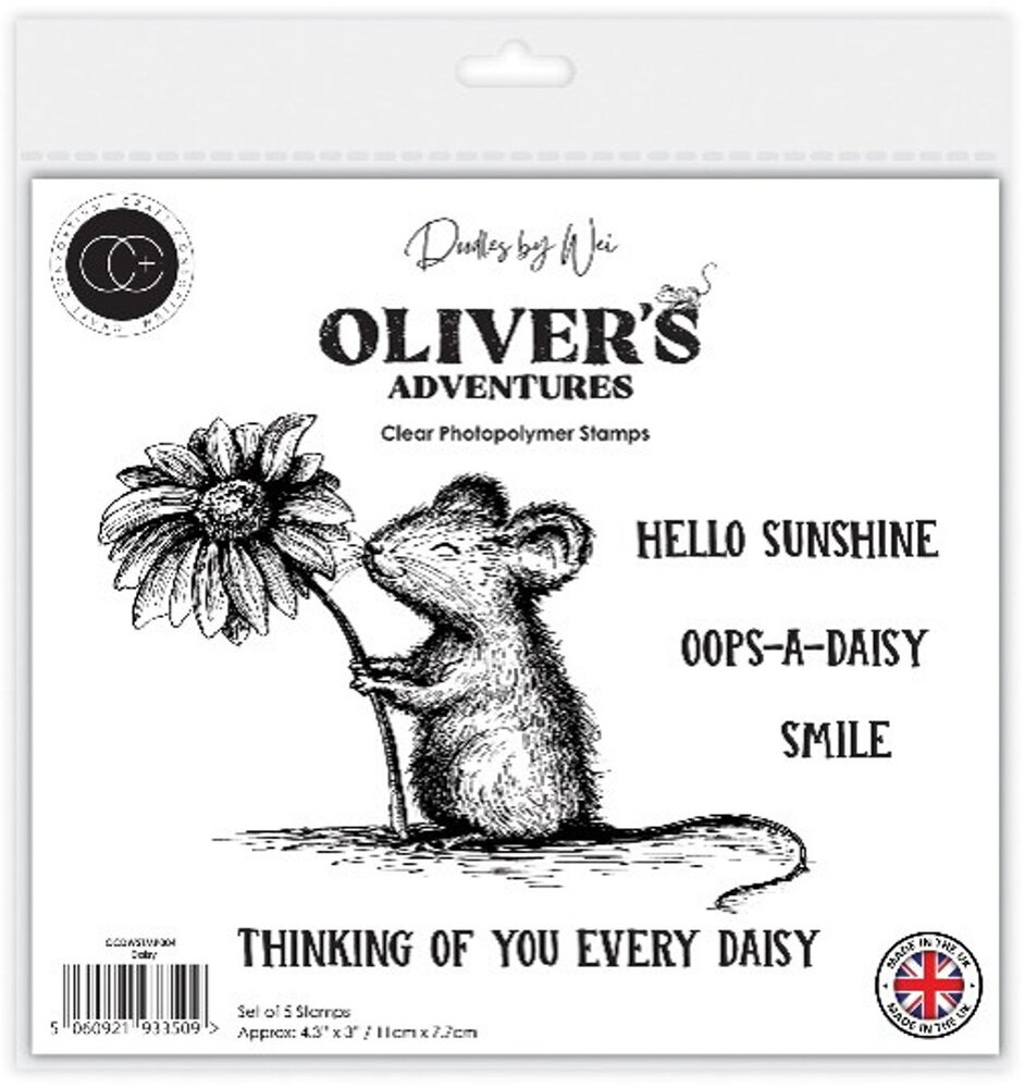 Craft Consortium Oliver's Adventures A6 Clear Stamp Daisy (CCDWSTMP004)