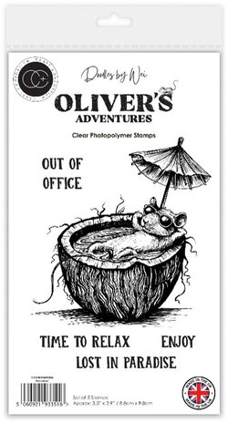 Craft Consortium PRE-ORDER Oliver's Adventures A6 Clear Stamp Paradise (CCDWSTMP005) Craft Consortium PRE-ORDER Oliver's Adventures A6 Clear Stamp Paradise (CCDWSTMP005)
