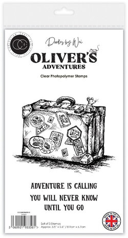 Craft Consortium PRE-ORDER Oliver's Adventures A6 Clear Stamp Travel (CCDWSTMP010) Craft Consortium PRE-ORDER Oliver's Adventures A6 Clear Stamp Travel (CCDWSTMP010)