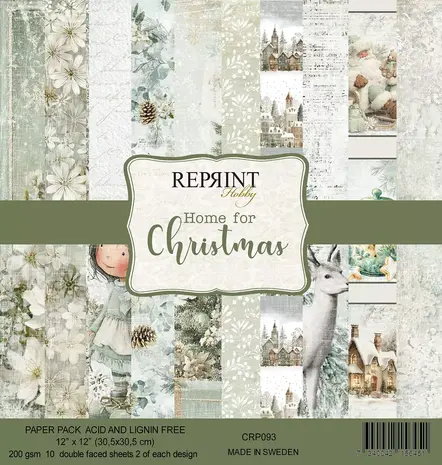 Reprint Home For Christmas 12x12 Inch Paper Pack (CRP093)