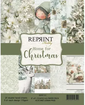 Reprint Home For Christmas 6x6 Inch Paper Pack (RPP111)