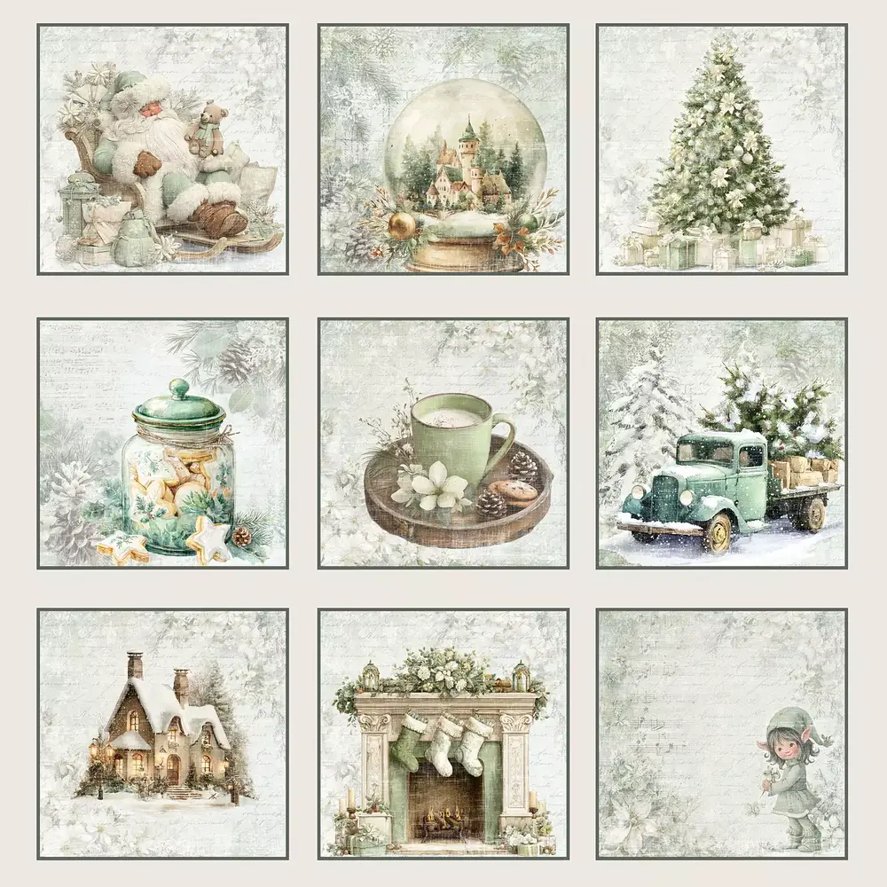 Reprint Home For Christmas 6x6 Inch Paper Pack (RPP111)
