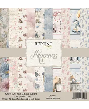 Reprint Happiness 12x12 Inch Paper Pack (CRP094) Reprint Happiness 12x12 Inch Paper Pack (CRP094)