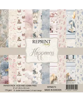 Reprint Happiness 8x8 Inch Paper Pack (RPM073) Reprint Happiness 8x8 Inch Paper Pack (RPM073)