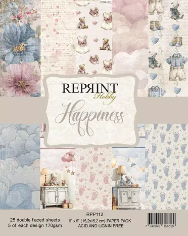 Reprint Happiness 6x6 Inch Paper Pack (RPP112)
