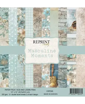 Reprint PRE-ORDER Masculine Moments 12x12 Inch Paper Pack (CRP095)