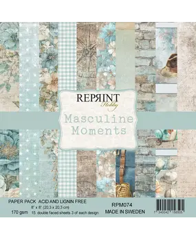 Reprint PRE-ORDER Masculine Moments 8x8 Inch Paper Pack (RPM074) Reprint PRE-ORDER Masculine Moments 8x8 Inch Paper Pack (RPM074)