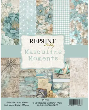 Reprint Masculine Moments 6x6 Inch Paper Pack (RPP113)