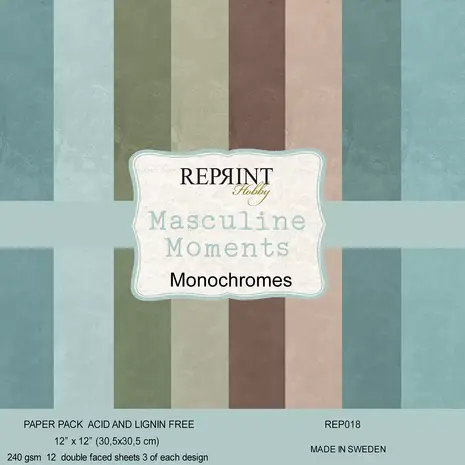 Reprint Masculine Moments 12x12 Inch Cardstock (REP018)