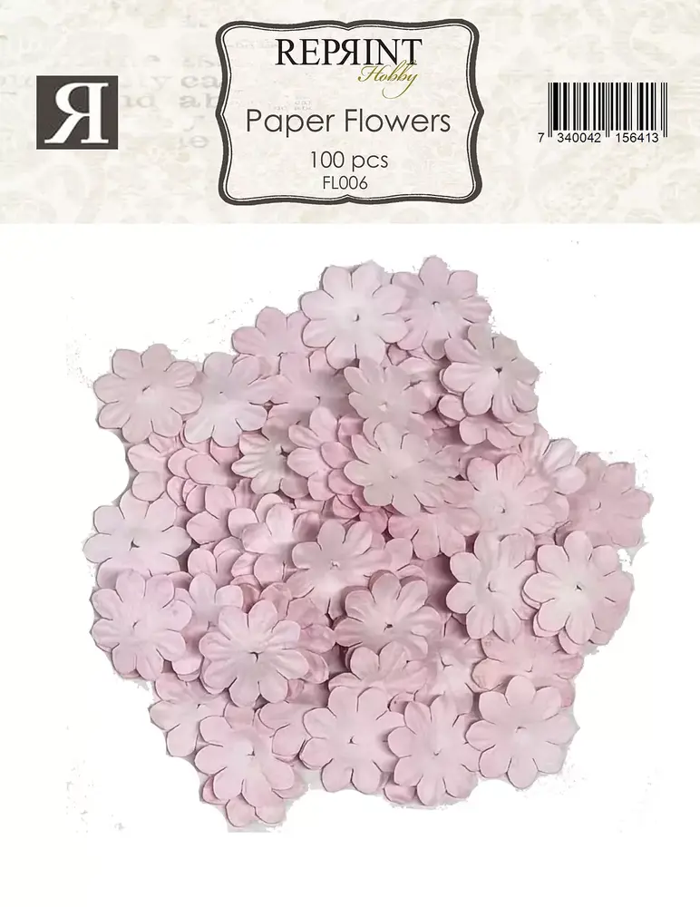 Reprint Paper Flowers Pink (FL006)