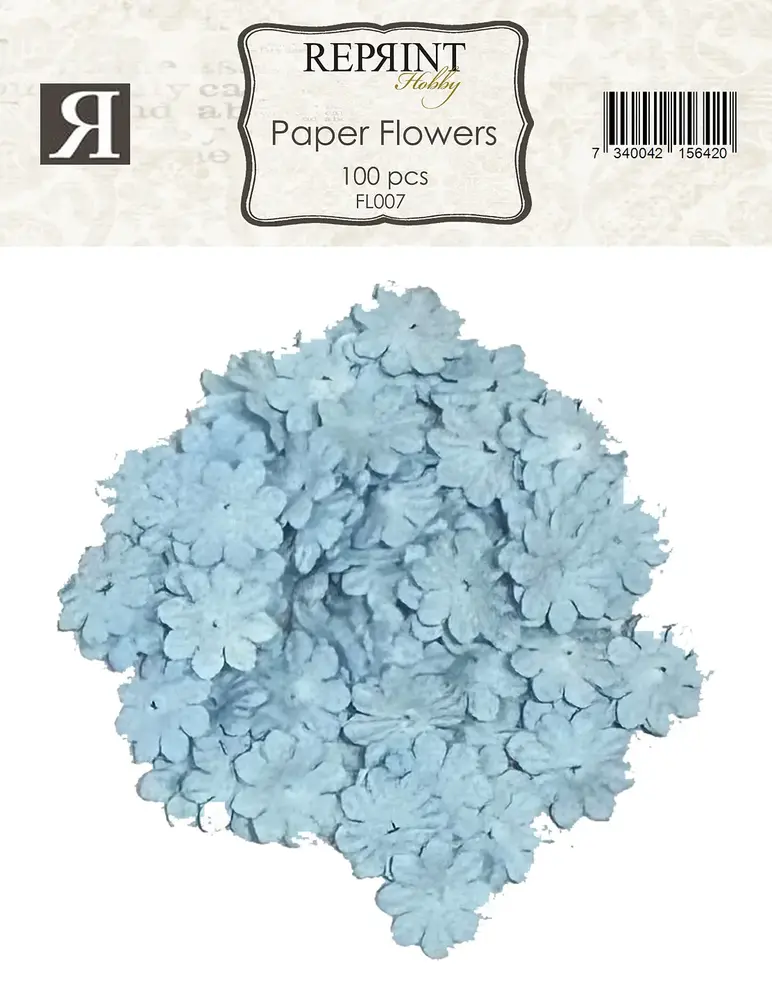 Reprint PRE-ORDER Paper Flowers Blue (FL007) Reprint PRE-ORDER Paper Flowers Blue (FL007)