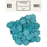 Reprint Paper Flowers Turqouise (FL008)